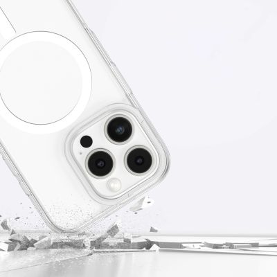 8. Etui silikonowe AMAZINGTHING Minimal Mag Case z pierścieniem magnetycznym do iPhone 16 Pro - przezroczyste