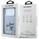 8. Etui Karl Lagerfeld IML Karl&Choupette Bodies Sketch Print MagSafe na iPhone 17 Pro Max / 18 Pro Max - jasnoniebieskie
