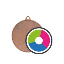 Medal brązowy ogólny stalowy z nadrukiem luxor jet