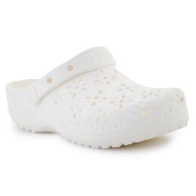 Crocs Classic Floral Cut Out Clog 210927-0WV Chalk