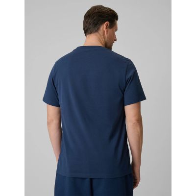 2. T-shirt regular z nadrukiem męski 4F 4FRSS26TTSHM3989-10S