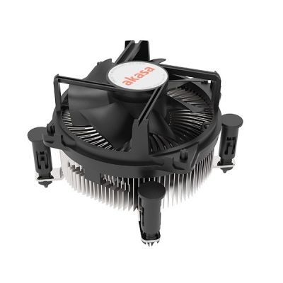 4. Akasa AK-CC6606BP01 system chłodzenia komputerów Procesor Radiator 9 cm Aluminium, Czarny 1 szt.