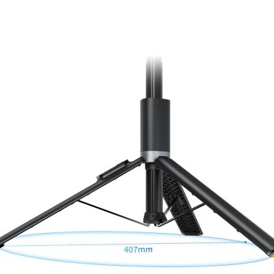 8. Selfie stick Tech-Protect L08S Bluetooth z pilotem, tripodem do 141cm - czarny