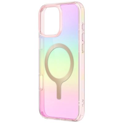 2. Etui UNIQ Iridescia Magclick Charging na iPhone 16 Pro Max - różowy