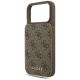 6. Etui Guess 4G Cardslots & Magnetic Closure Crossbody na iPhone 18 Pro / 17 Pro - brązowe