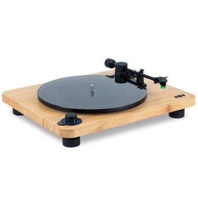 6. The House Of Marley EM-JT010-SB obrotowy talerz gramofonu Gramofon z napędem pasowym Czarny, Drewno