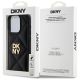 7. Etui DKNY Quilted Stack Logo na iPhone 15 Pro - czarne
