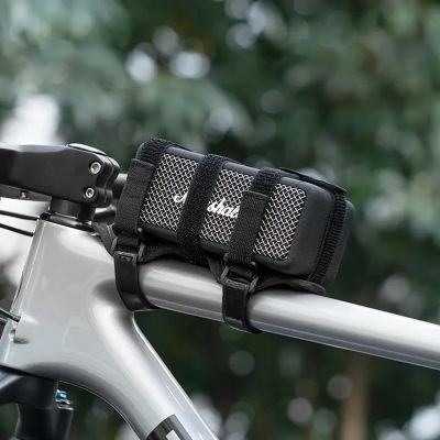 3. Pasek rowerowy z rzepem Rockbros 50210064001 na głośnik Bluetooth lub bidon - czarny