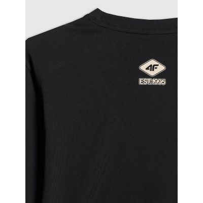 9. Longsleeve regular z nadrukiem męski 4F 4FRSS26TLONM674-20S