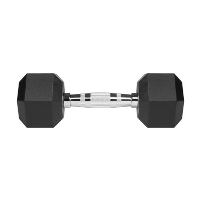 5. Hantle żeliwne gumowane HEX 2x5 kg REBEL ACTIVE