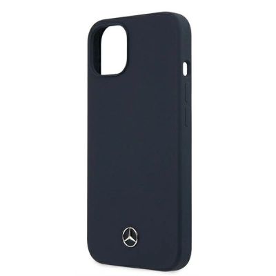 5. Etui Mercedes Silicone Line na iPhone 13 mini - granatowe