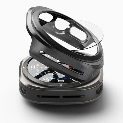 2. Zestaw etui+szkło Ringke Slim & Tempered Glass na Samsung Galaxy Watch Ultra 47 mm - czarny