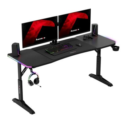 10. Biurko gamingowe Huzaro Hero 4.6 RGB Black