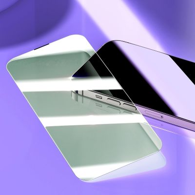 11. Baseus szkło hartowane do iPhone 14 Pro na cały ekran z filtrem Anti Blue Light i osłoną na głośnik 0.3mm + ramka montażowa