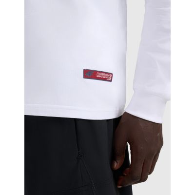 4. Longsleeve regular z nadrukiem męski 4F 4FRAW25TLONM606-10S