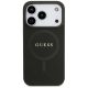 3. Etui Guess Saffiano Classic Logo MagSafe na iPhone 17 Pro - czarne