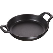 Okrągłe naczynie do pieczenia i zapiekania Staub - Czarny, 750 ml