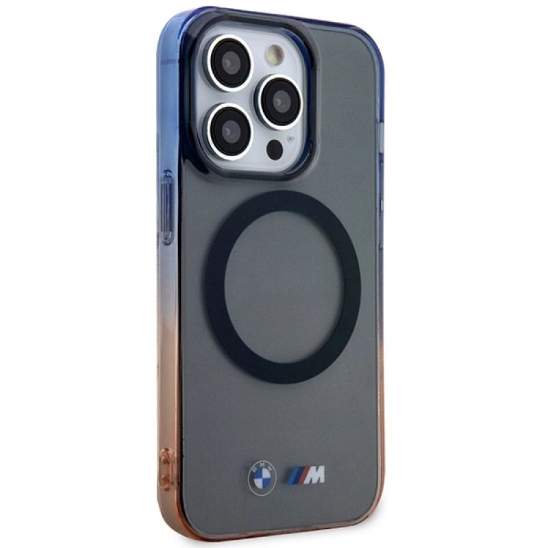 4. Etui BMW Gradient Bumper MagSafe na iPhone 14 Pro Max - szare