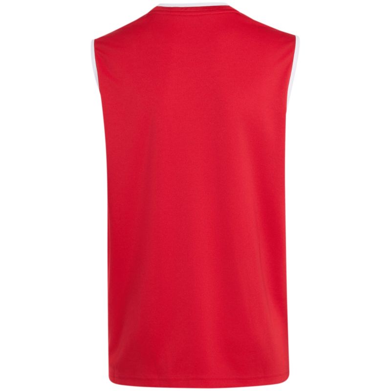 2. Koszulka dla dzieci adidas Entrada 26 Sleeveless Jersey czerwona KB3937