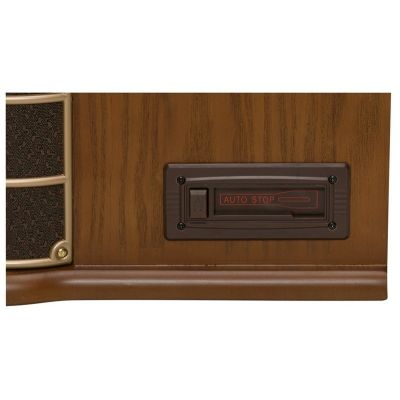 3. Gramofon Denver MCR-50MK3 Retro - drewno Wood Dark (FM, CD, USB)