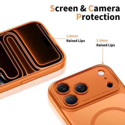 4. Etui Tech-Protect Magpeak MagSafe CC na iPhone 17 Pro - pomarańczowe