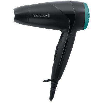 4. Suszarka do włosów REMINGTON Compact On The Go D1500 (2000W; kolor czarny)