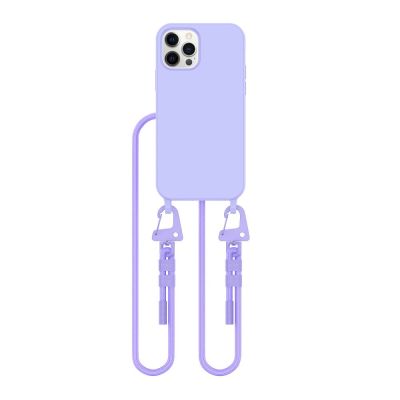 2. Etui Tech-Protect MagNecklace MagSafe na iPhone 12 / 12 Pro - lawendowe