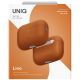 6. Etui UNIQ Lino Silicone na AirPods Pro 3 - pomarańczowe
