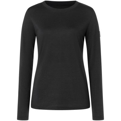 3. Longsleeve damski SUPER.NATURAL W CASUAL RIB BIO J LS czarny