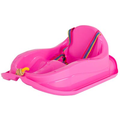 2. SANKI PLASTIKOWE MINI BOBEK RÓŻOWE