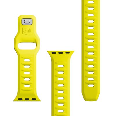 13. Pasek silikonowy 3mk Silicone Watch Strap do Apple Watch 38 / 40 / 41 mm - żółty