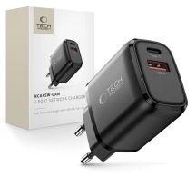 Ładowarka sieciowa Tech-Protect NCA45W-GAN 2-Porty USB-C / USB-A 45W - czarna