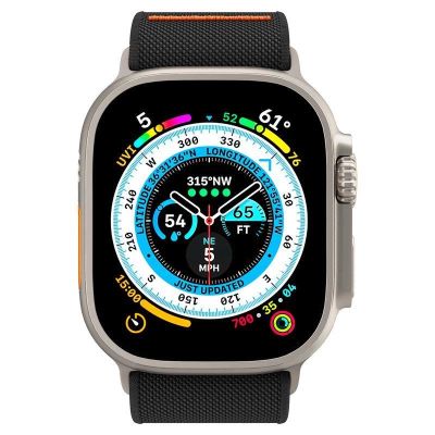 10. Pasek Spigen Fit Lite Ultra na Apple Watch 4/5/6/7/8/9/SE/Ultra (42/44/45/49 mm) - czarny