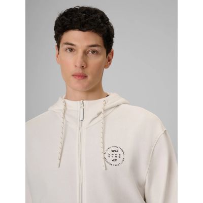 5. Bluza dresowa regular z kapturem męska 4F 4FRSS26TSWSM2978-11S