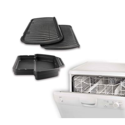 6. Grill Tefal OptiGrill GC712D34 (stołowy-zamknięty; 2000W; kolor inox)