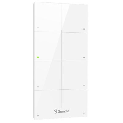 2. Grenton Panel dotykowy Grenton / 8 pól dotykowych / TF-Bus / biały szklany front