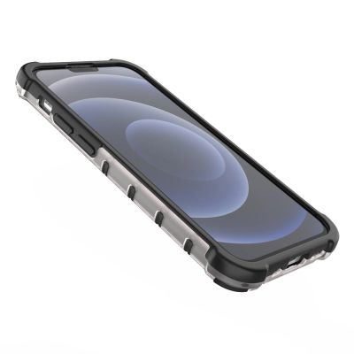 11. Honeycomb etui pancerny pokrowiec z żelową ramką iPhone 13 mini zielony
