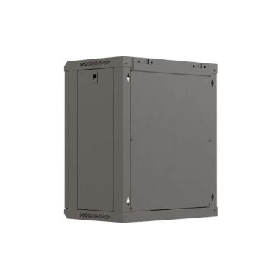 9. LANBERG SZAFA INSTALACYJNA RACK WISZĄCA 19" 12U 540X350 CZARNA DRZWI PRZESZKLONE (FLAT PACK)