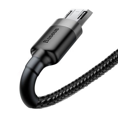 5. Kabel Baseus Cafule Cable CAMKLF-CG1 USB-A / micro USB 1.5A 2 m - czarno-szary