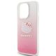 6. Etui Hello Kitty IML Gradient Electrop Kitty Head na iPhone 14 Pro - różowe