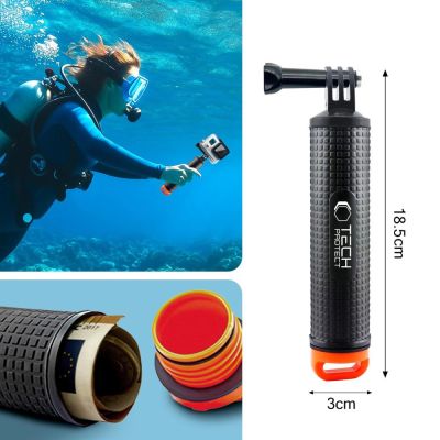 5. Uchwyt / bojka wypornościowa Tech-Protect GA100 Hand Grip do GoPro / DJI - czarny