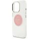 6. Etui Guess IML Metal Colored Circle Classic Logo MagSafe na iPhone 16 Pro Max - różowe