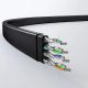 8. Kabel Ugreen NW102 50177 płaski sieciowy LAN Ethernet Cat. 6 8m - czarny