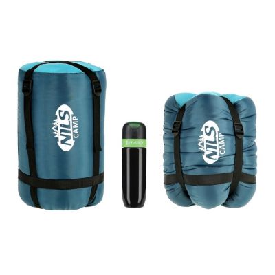 5. Śpiwór NILS CAMP NC2012 szaro-niebieski