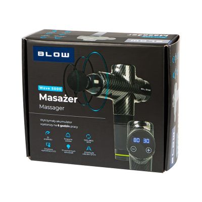 4. BLOW PISTOLET DO MASAŻU MASAŻER WAVE 5000 BLACK