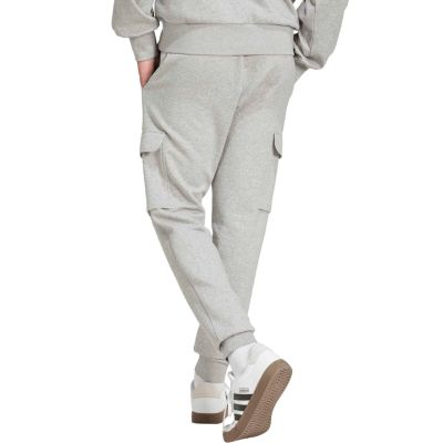 3. Spodnie męskie adidas Essentials Feelcozy Cargo jasnoszare JE3823
