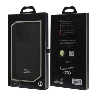 7. Etui Audi Silicone Case na iPhone 16 Pro 6.3" - czarne