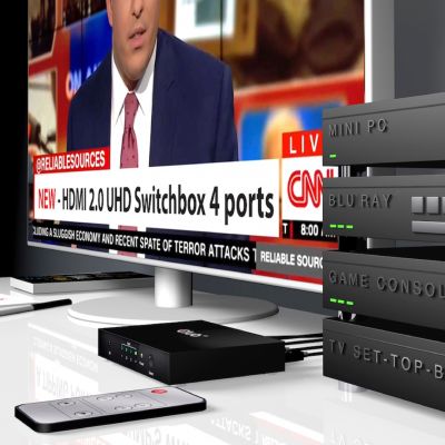 10. CLUB3D HDMI 2.0 UHD SwitchBox 4 Ports