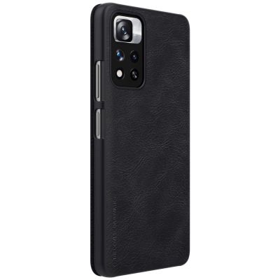 6. Etui Nillkin Qin Case do Xiaomi Redmi Note 11 Pro+ (China) / Redmi Note 11 Pro (China) / Mi11i HyperCharge z klapką - czarne
