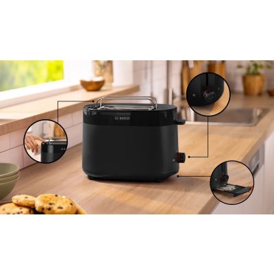 3. Toster Bosch TAT2M123 2 kaw. 950W Czarny